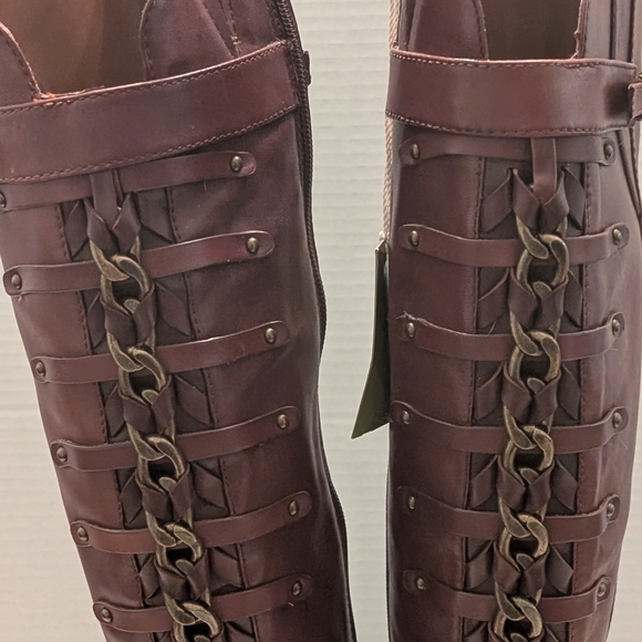 NWOT Gianni Bini Brown Over the Knee Boots Size 8 - Picture 3 of 15
